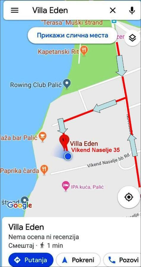 Vila Eden Palić Zewnętrze zdjęcie